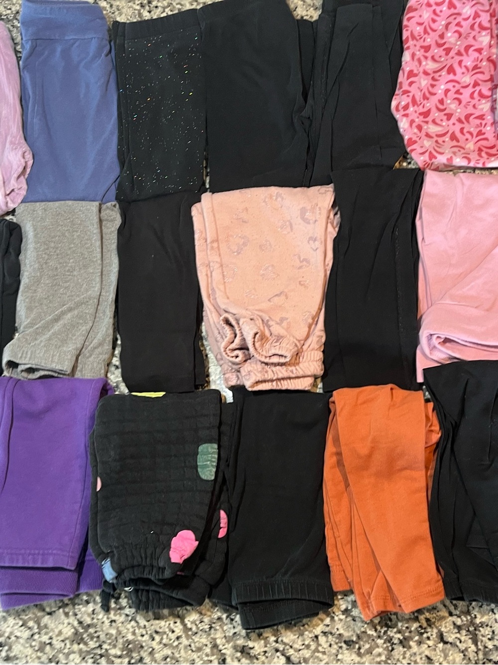 Lot of 21 - 3T girls legging and pants, variety of brands